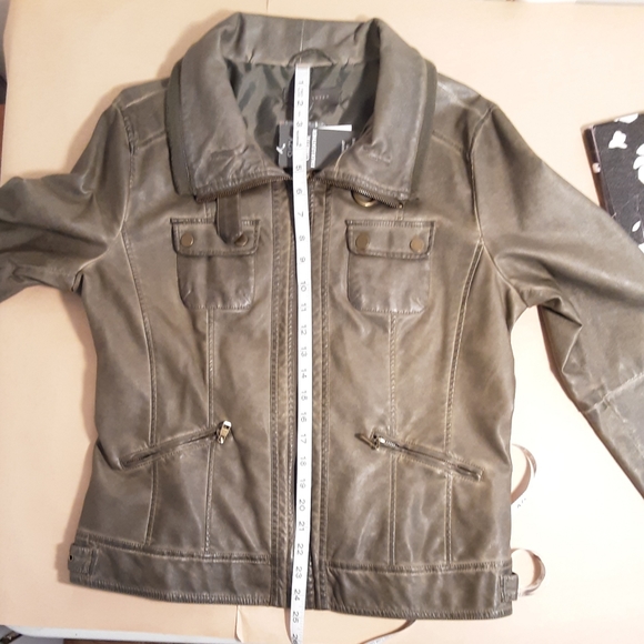 Faux leather XL combat jacket - Picture 5 of 13